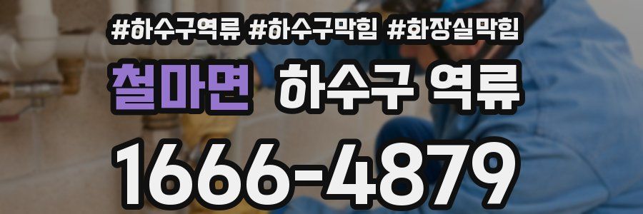 철마면 하수구 역류