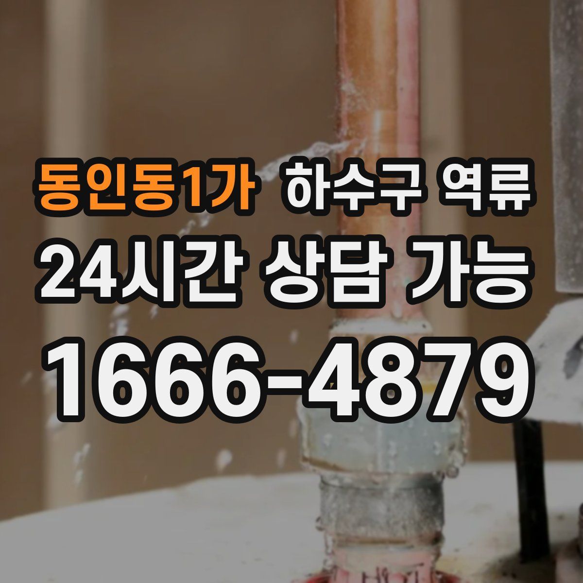 동인동1가 하수구 역류