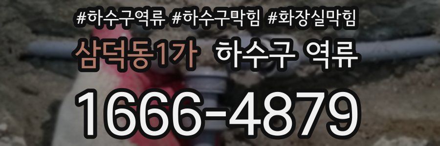 삼덕동1가 하수구 역류
