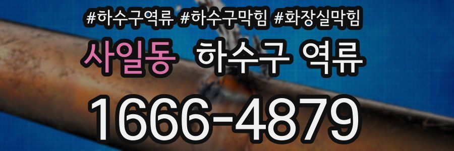 사일동 하수구 역류