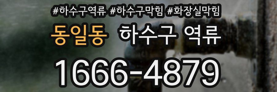 동일동 하수구 역류