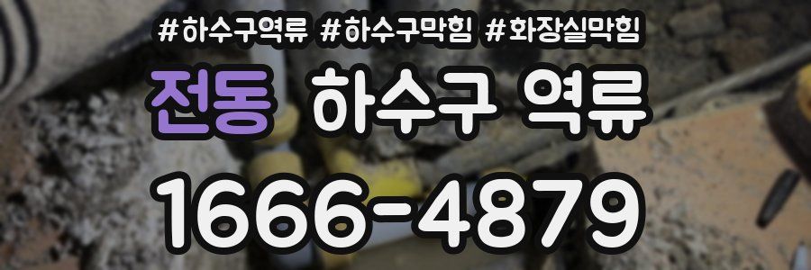 전동 하수구 역류