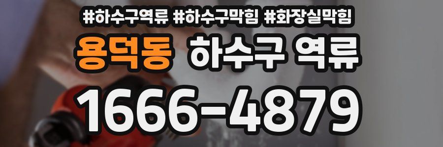 용덕동 하수구 역류