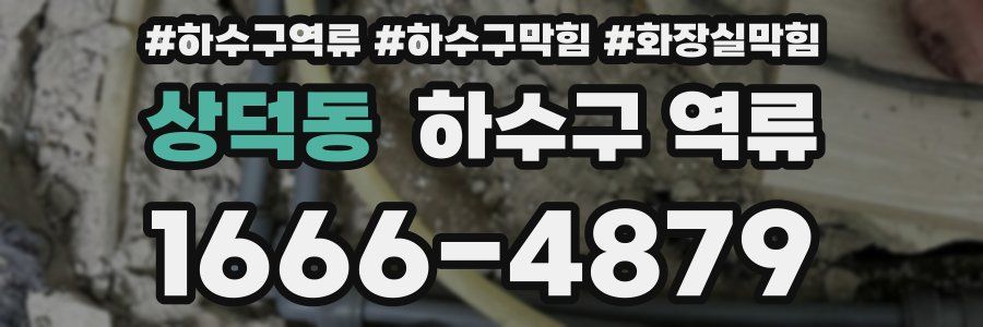 상덕동 하수구 역류