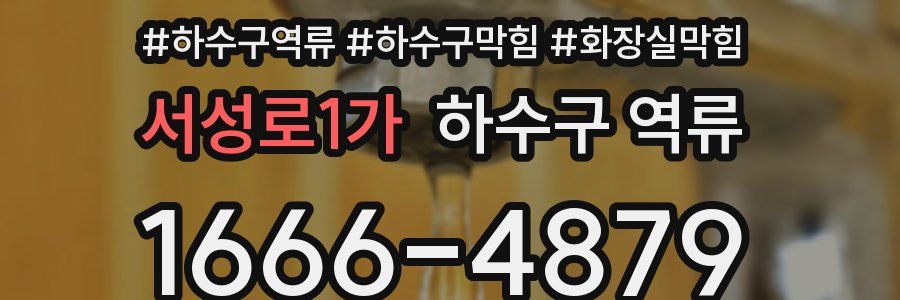 서성로1가 하수구 역류