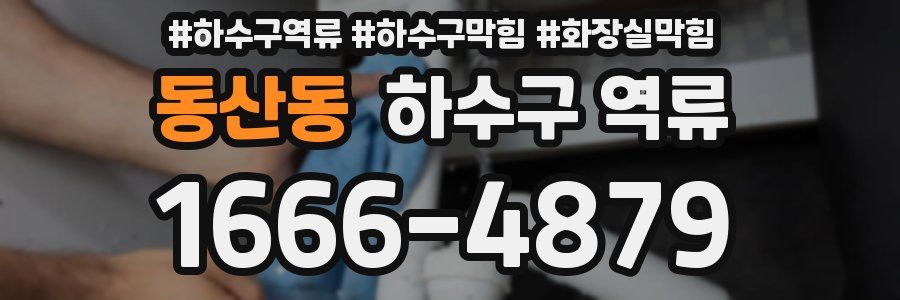 동산동 하수구 역류