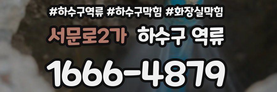 서문로2가 하수구 역류