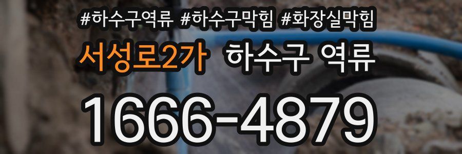 서성로2가 하수구 역류