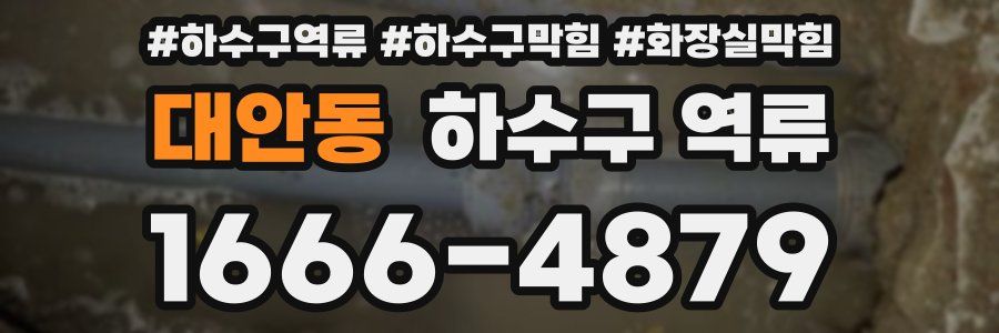대안동 하수구 역류