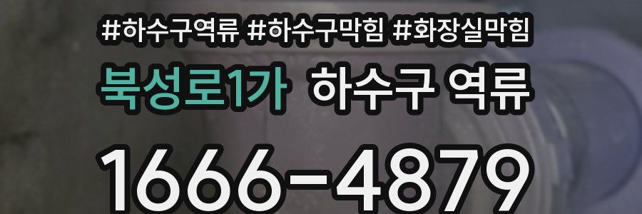 북성로1가 하수구 역류