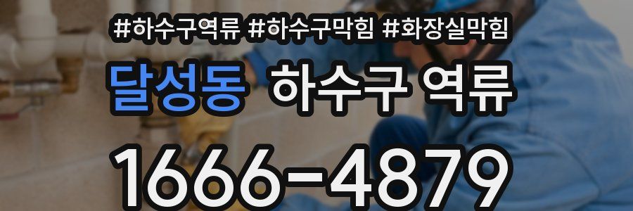 달성동 하수구 역류