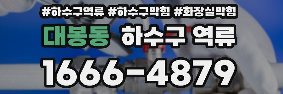 대봉동 하수구 역류
