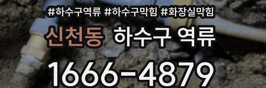 신천동 하수구 역류