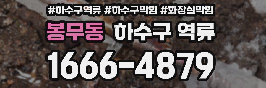 봉무동 하수구 역류