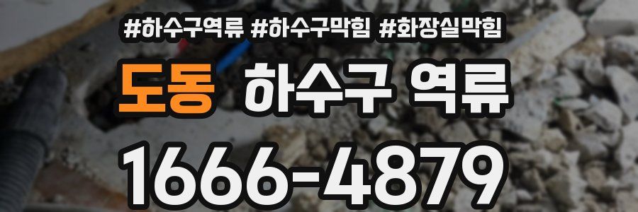 도동 하수구 역류