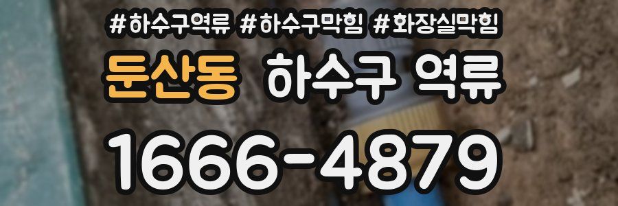 둔산동 하수구 역류