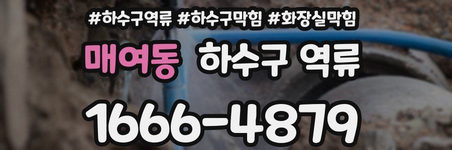 매여동 하수구 역류