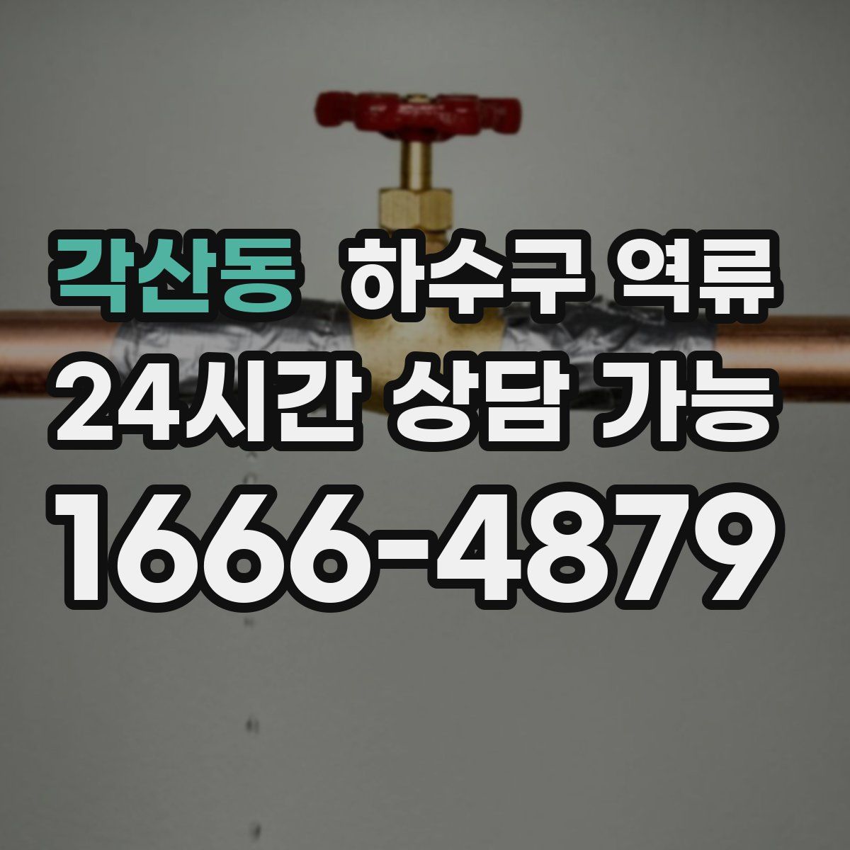 각산동 하수구 역류