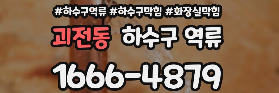 괴전동 하수구 역류