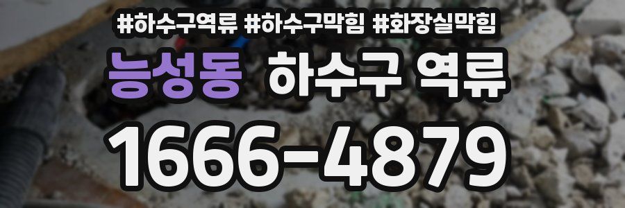 능성동 하수구 역류