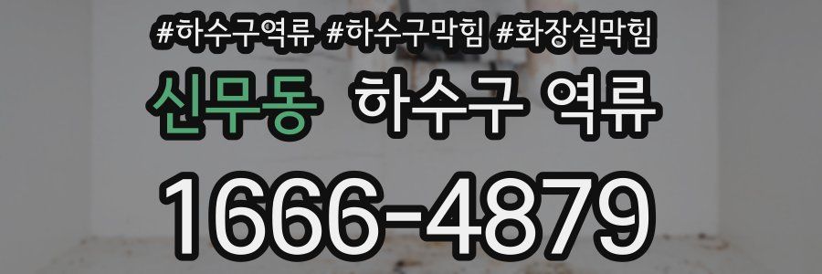 신무동 하수구 역류