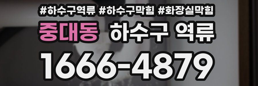 중대동 하수구 역류