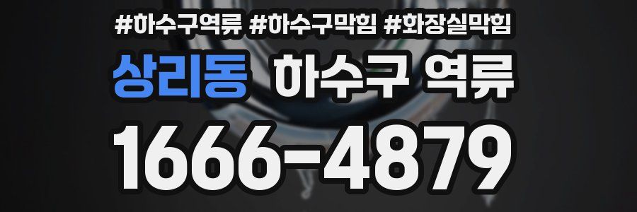 상리동 하수구 역류