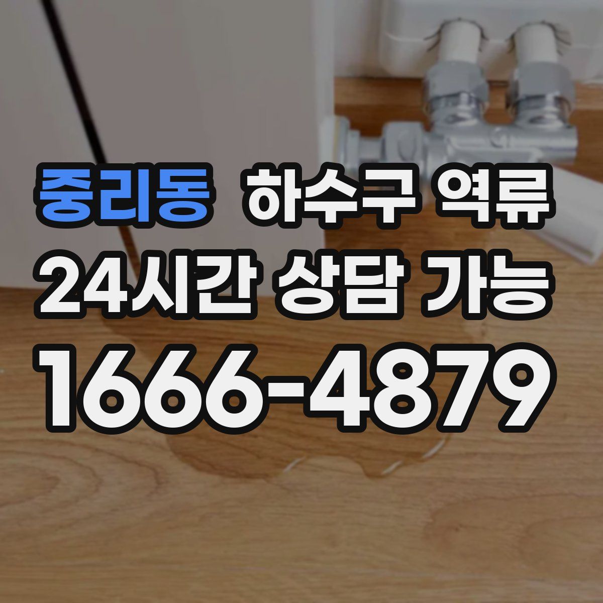 중리동 하수구 역류