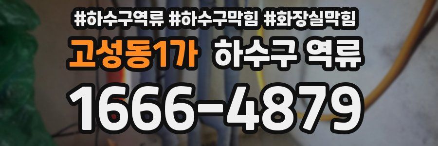 고성동1가 하수구 역류