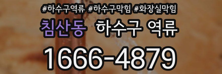 침산동 하수구 역류