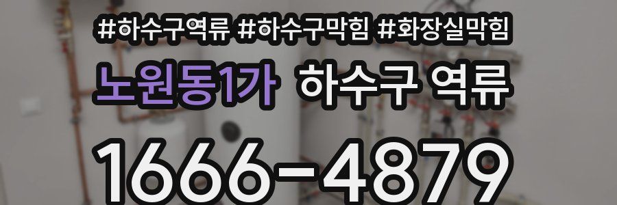노원동1가 하수구 역류