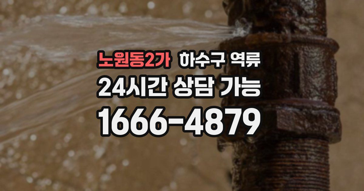 노원동2가 하수구 역류