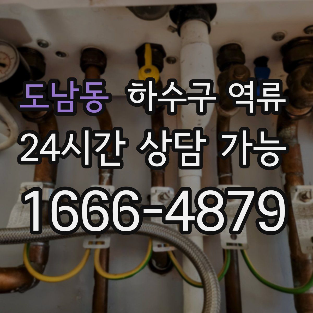 도남동 하수구 역류