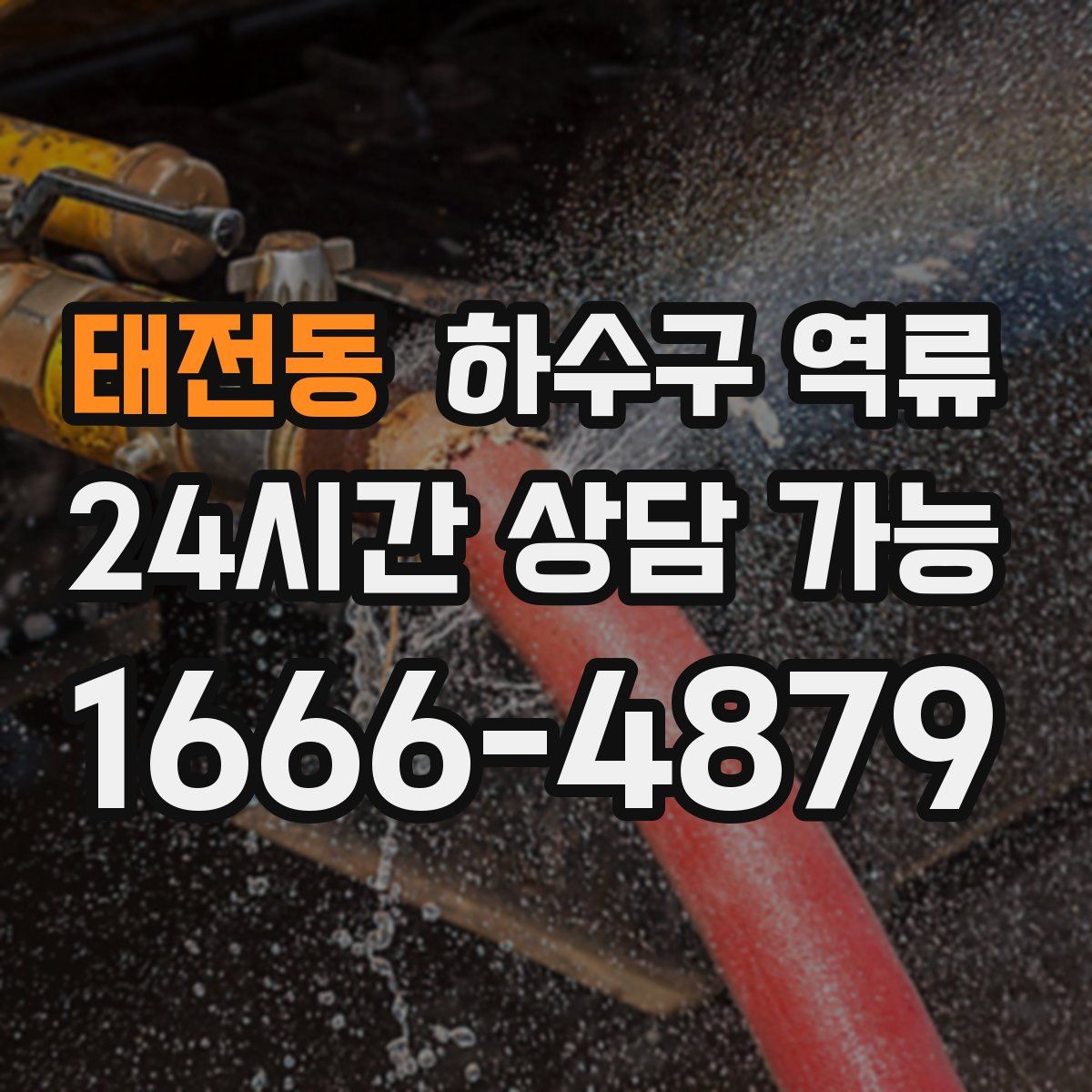 태전동 하수구 역류