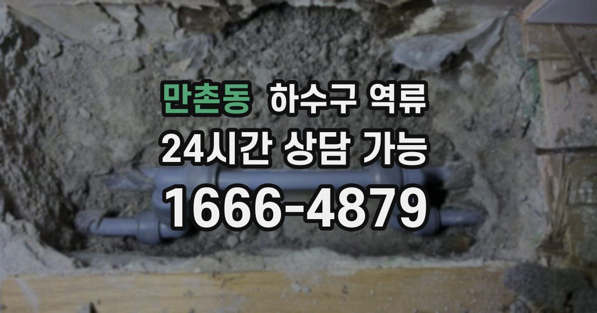 만촌동 하수구 역류
