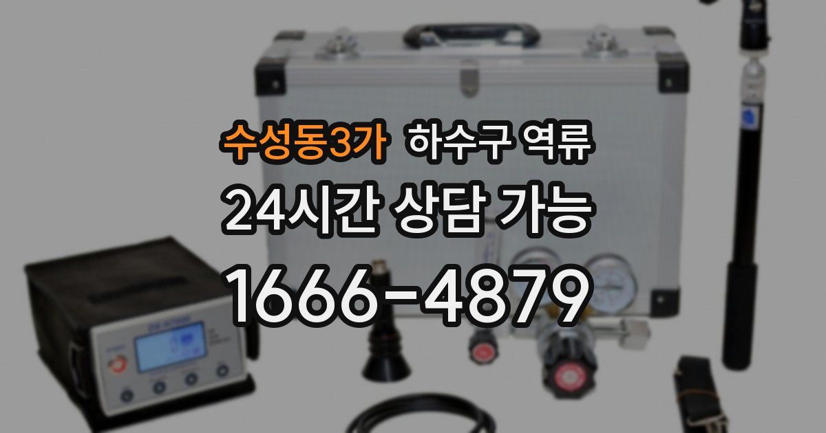 수성동3가 하수구 역류