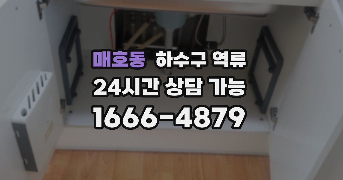 매호동 하수구 역류