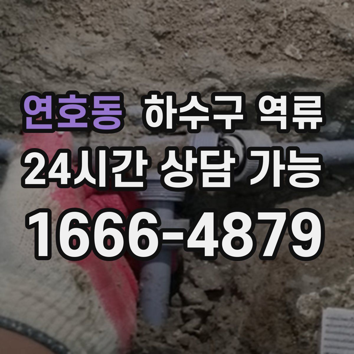 연호동 하수구 역류