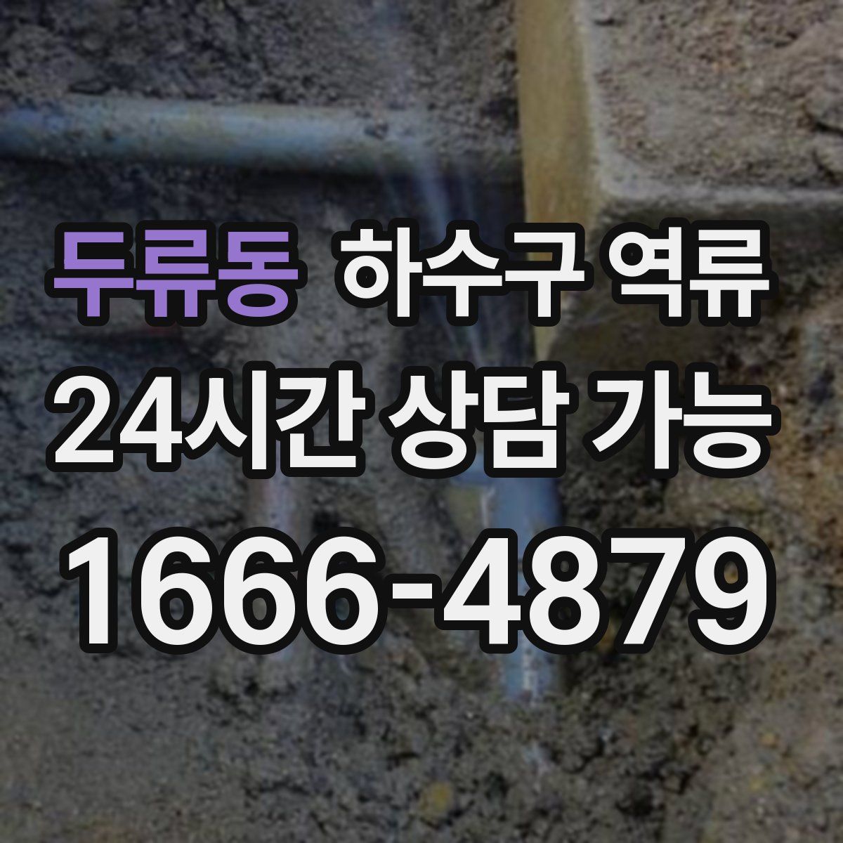 두류동 하수구 역류