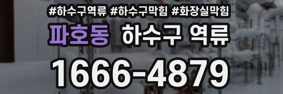 파호동 하수구 역류