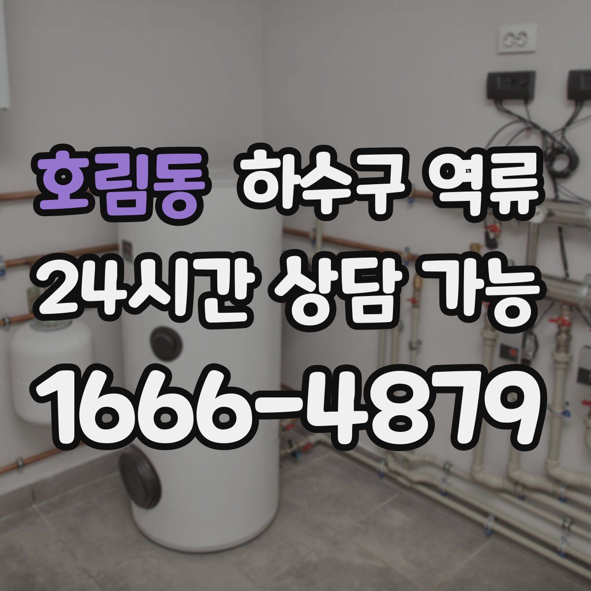 호림동 하수구 역류