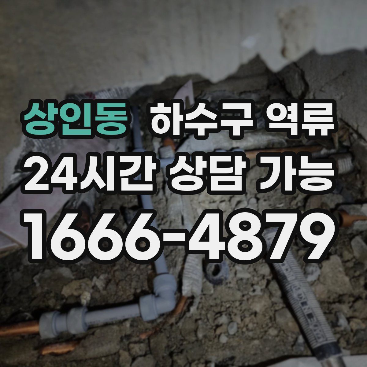 상인동 하수구 역류