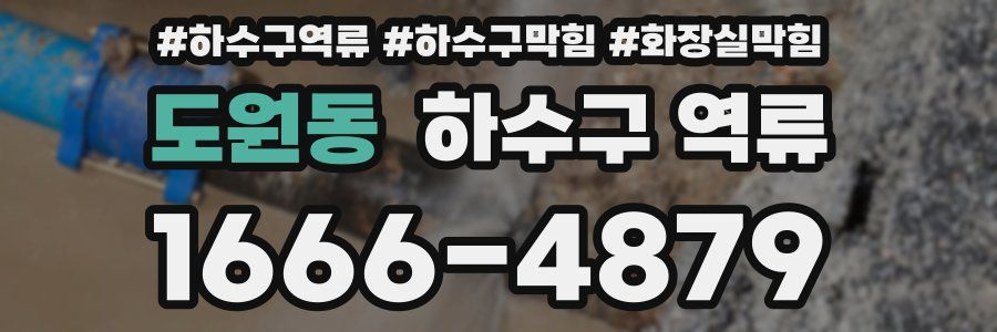 도원동 하수구 역류