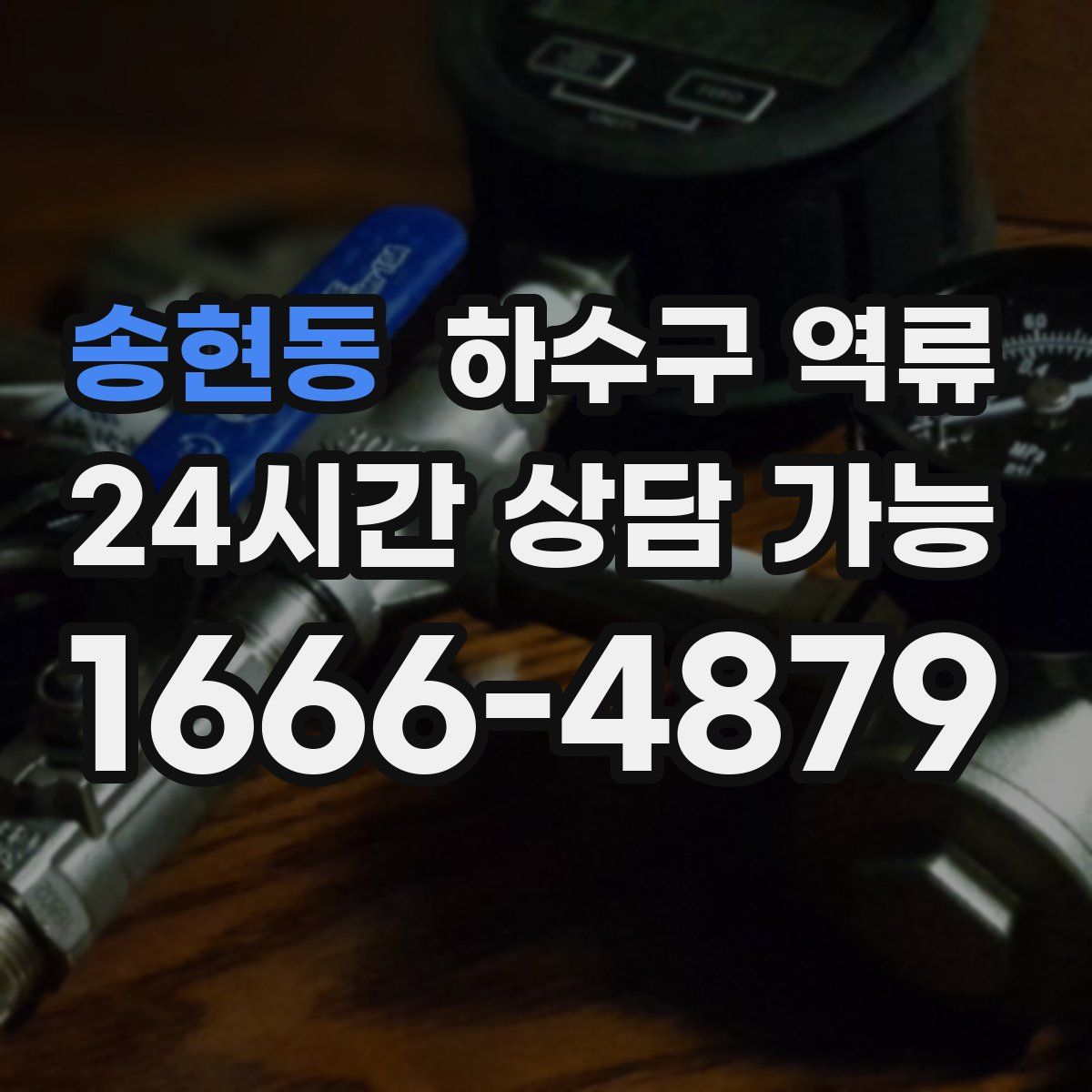 송현동 하수구 역류