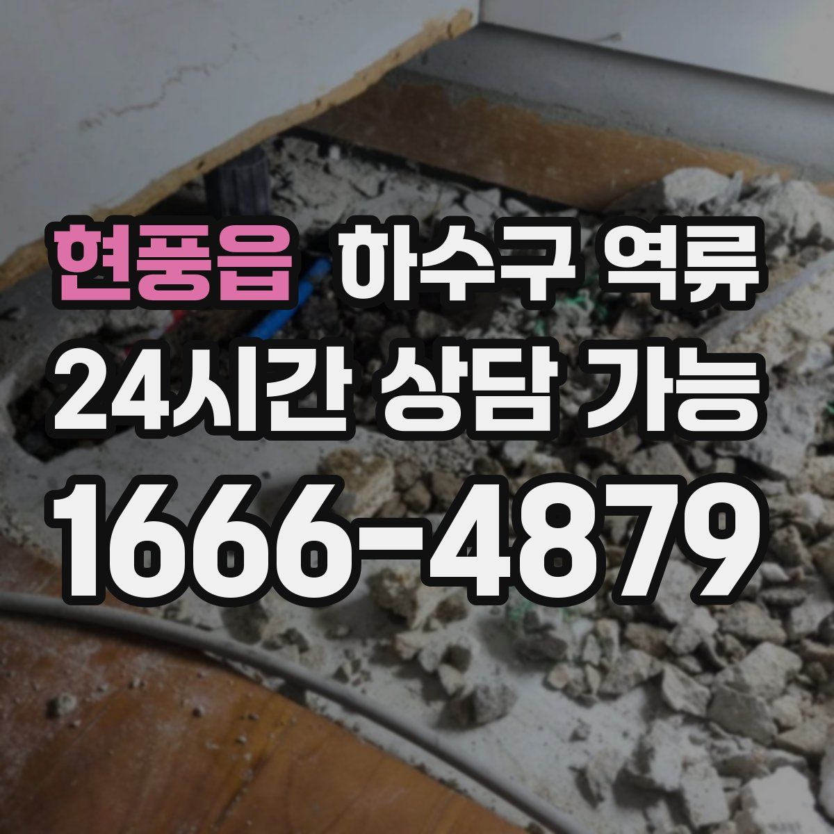 현풍읍 하수구 역류