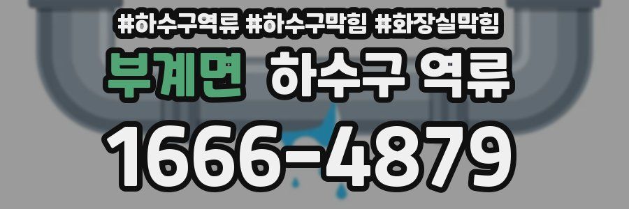 부계면 하수구 역류