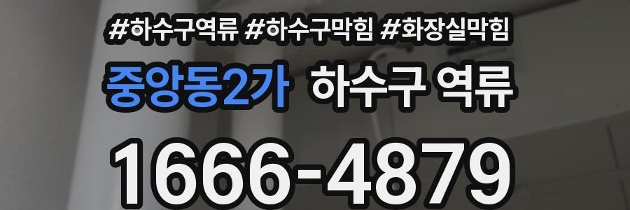 중앙동2가 하수구 역류