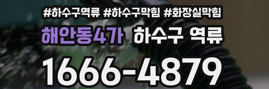 해안동4가 하수구 역류