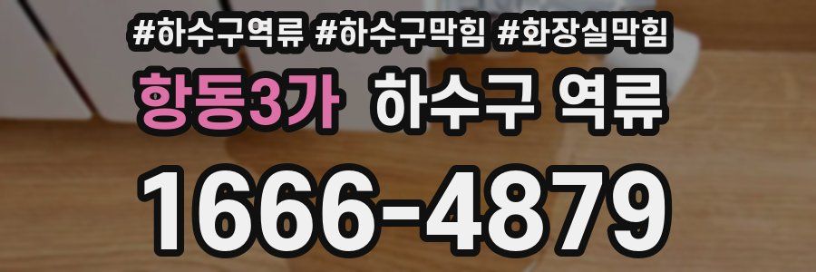 항동3가 하수구 역류