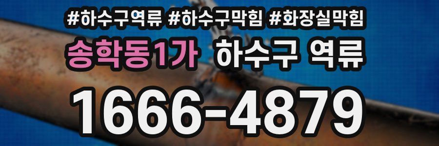 송학동1가 하수구 역류